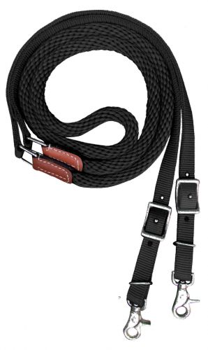 Showman Premium 8' braided nylon contest reins #2